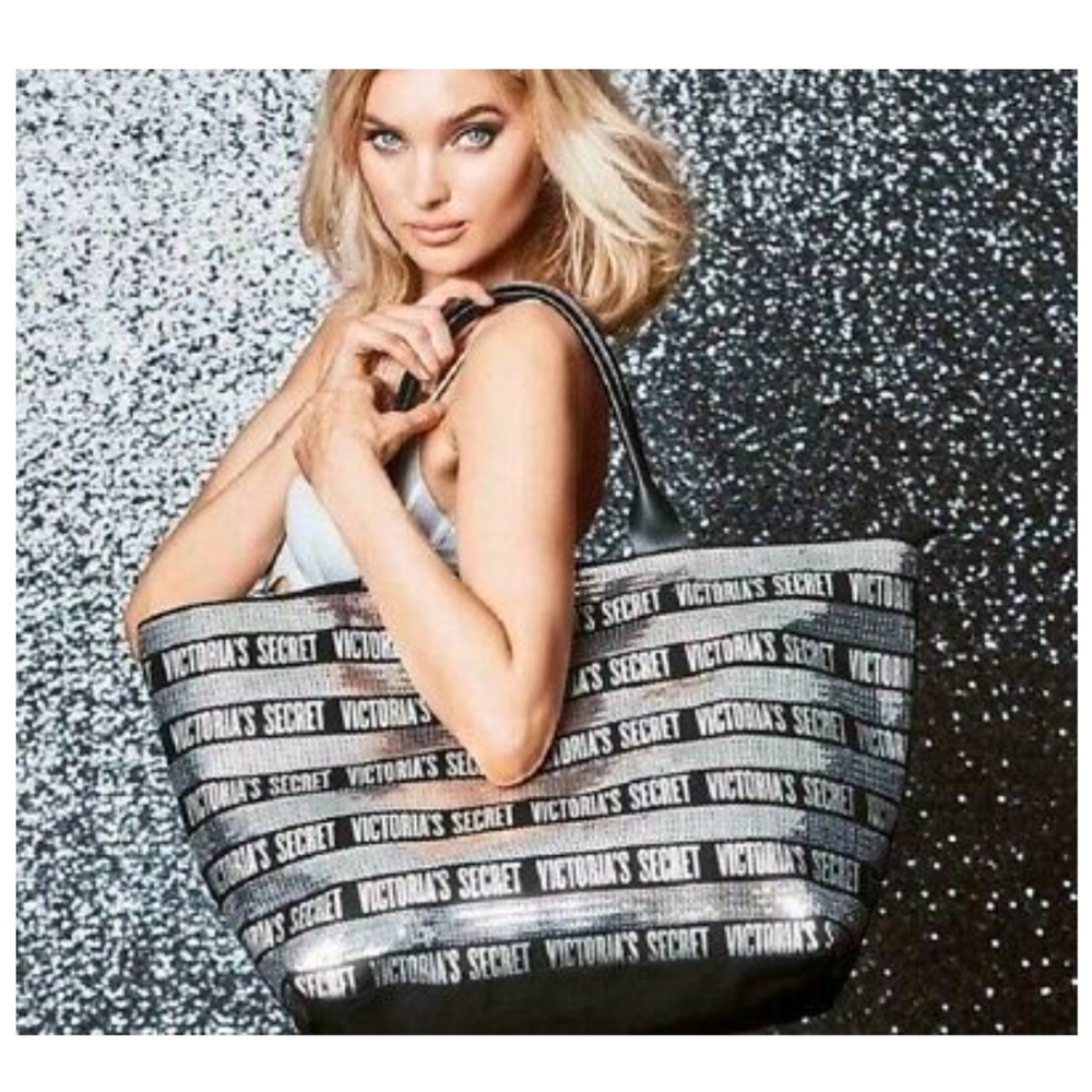Victoria Secret Sequins tote bag.